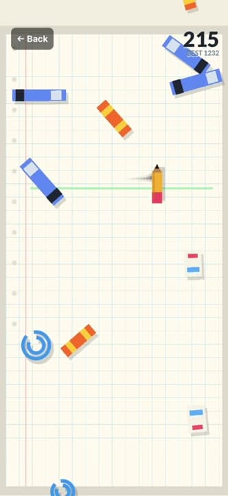 Pencil Survival: no pares de moverte, no pares de esquivar