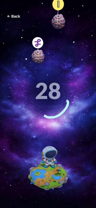 Space Signal: draw the symbol before it reaches you