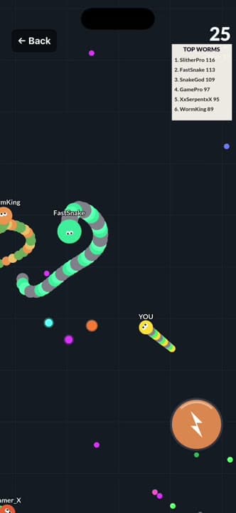 Worm Arena: grow long, cut them off